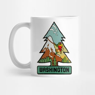 Vintage Style Washington Tree Climber Mug